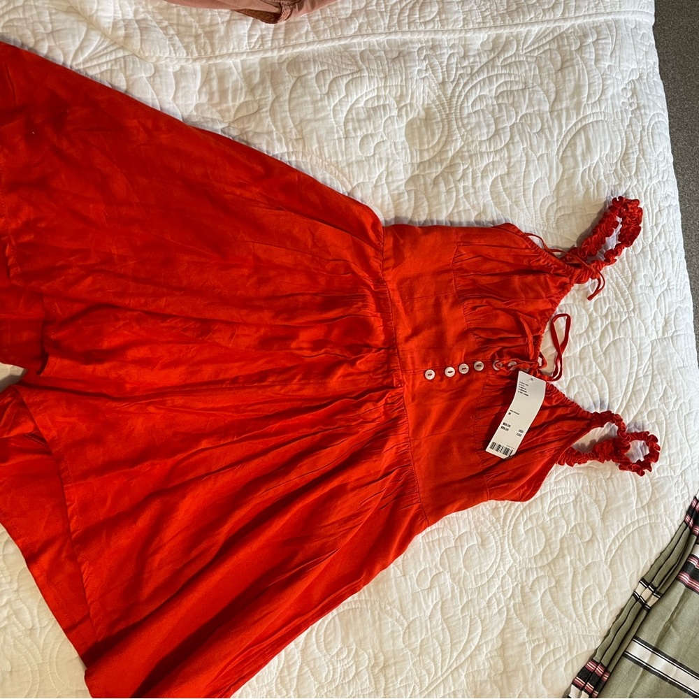 NWT UO bright orange romper